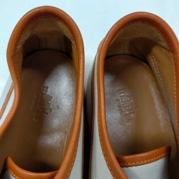 HERMES SNEAKERS MEN WHITE LEATHER (CALF) - Picture 8 of 9